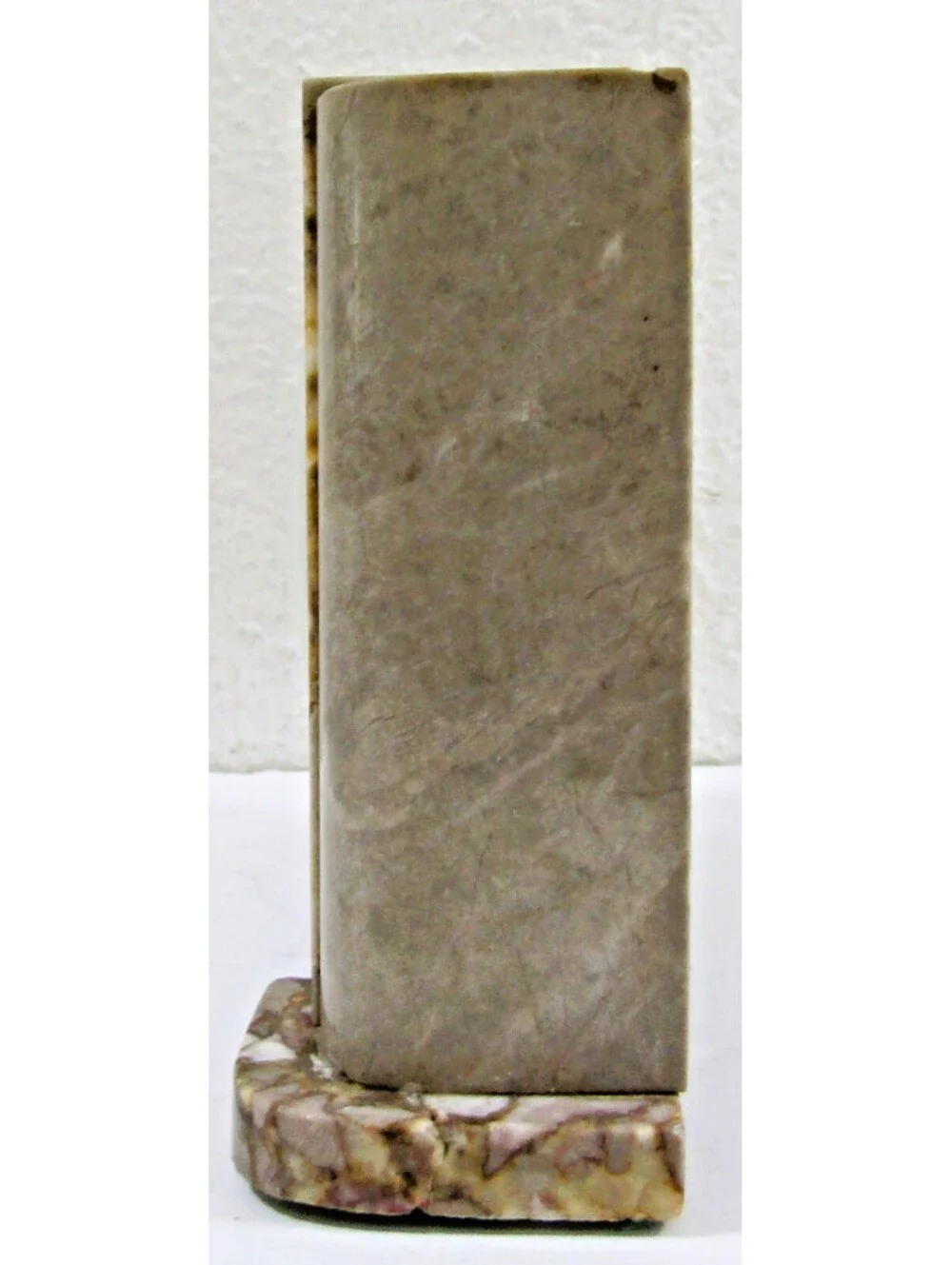 Seikosha Art Deco 1930s Onyx and Gray Marble Table Clock